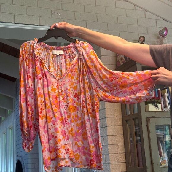 Source Unknown Tops - Unbranded Women's Pink and Orange Blouse
